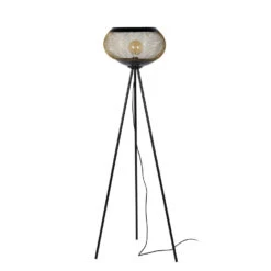 Lucide LUCAS Vloerlamp - Mat Goud / Messing -Winkel Voor Woonverlichting 1000044874 0102