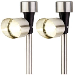 Lumineo Prikspot - Solar - Solar - Zilverkleurig - RVS - 23 Cm -Winkel Voor Woonverlichting 1000046134 0103