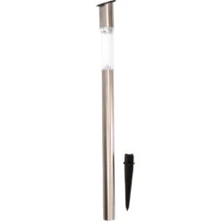Lumineo Tuinfakkel Bodi - Solar - RVS - Warm Wit - 57 Cm -Winkel Voor Woonverlichting 1000046135 0101