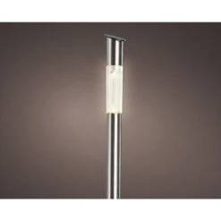 Lumineo Tuinfakkel Bodi - Solar - RVS - Warm Wit - 57 Cm -Winkel Voor Woonverlichting 1000046135 0102
