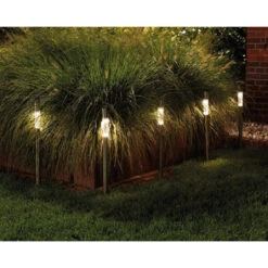 Lumineo Tuinfakkel Bodi - Solar - RVS - Warm Wit - 57 Cm -Winkel Voor Woonverlichting 1000046135 0103