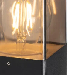 QAZQA Buiten Wandlamp Zwart IP44 Met Schemerschakelaar - Denmark -Winkel Voor Woonverlichting 1000046333 0103