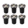 QAZQA Set Van 6 Buiten Grondspots Staal IP65 - Basic Round -Winkel Voor Woonverlichting 1000046339