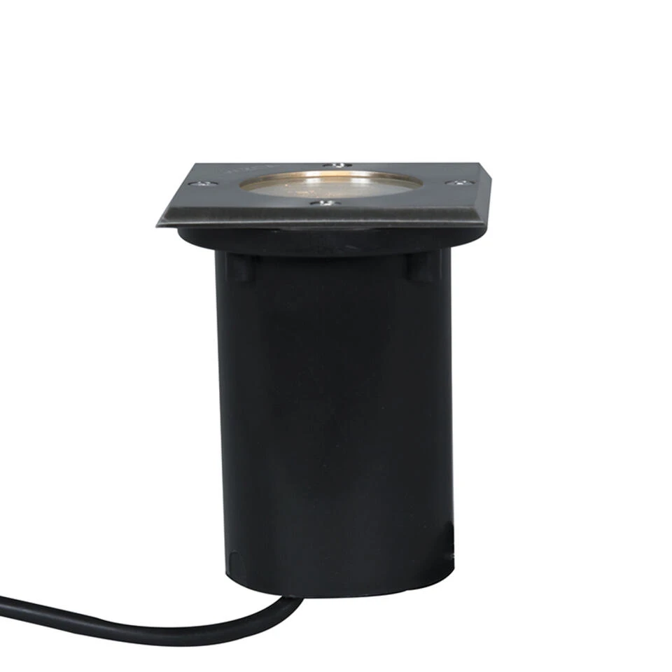 QAZQA Set Van 5 Grondspots Staal IP65 - Basic Square 5 QAZQA Set Van 5 Grondspots Staal IP65 - Basic Square - Afbeelding 3