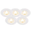 QAZQA Set Van 5 Inbouwspots Wit 3 Staps Dimbaar - Ulo 2 QAZQA Set Van 5 Inbouwspots Wit 3 Staps Dimbaar - Ulo -Winkel Voor Woonverlichting 1000046383