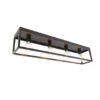 QAZQA Industriële Plafondlamp Zwart 99,5 Cm 4-lichts - Cage 2 QAZQA Industriële Plafondlamp Zwart 99,5 Cm 4-lichts - Cage -Winkel Voor Woonverlichting 1000046734