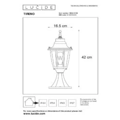 Lucide TIRENO Sokkellamp - Zwart -Winkel Voor Woonverlichting 1000046867 0102