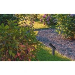 Lucide TATUM - Tuinspot Buiten - LED - 1x4,5W 3000K - IP65 - Antraciet -Winkel Voor Woonverlichting 1000046874 0102