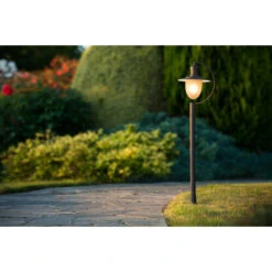 Lucide ARUBA - Lantaarnpaal Buiten - 1xE27 - IP44 - Roest Bruin -Winkel Voor Woonverlichting 1000046880 0101