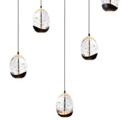 Highlight Hanglamp Clear - 8 Lichts - 115 X155 Cm - Helder Zwart -Winkel Voor Woonverlichting 1000047452 0101