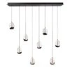 Highlight Hanglamp Clear - 8 Lichts - 115 X155 Cm - Helder Zwart