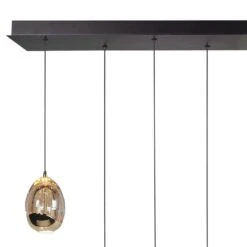 Highlight Hanglamp Golden - 8 Lichts - 115 X155 Cm - Amber Zwart -Winkel Voor Woonverlichting 1000047458 0102