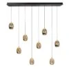 Highlight Hanglamp Golden - 8 Lichts - 115 X155 Cm - Amber Zwart
