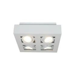Artdelight Spot Bosco - 4 Lichts - 25 X8.6 Cm - Wit 9 Artdelight Spot Bosco - 4 Lichts - 25 X8.6 Cm - Wit -Winkel Voor Woonverlichting 1000047603 0103