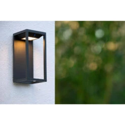 Lucide TENSO SOLAR Wandlamp - Antraciet -Winkel Voor Woonverlichting 1000047848 0103