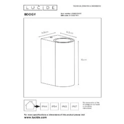 Lucide BOOGY Wandspot - Roest Bruin -Winkel Voor Woonverlichting 1000047860 0102