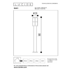 Lucide NAVI Sokkellamp - Antraciet 9 Lucide NAVI Sokkellamp - Antraciet -Winkel Voor Woonverlichting 1000048085 0104