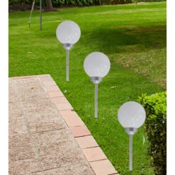 Gerim Prikspot Tuinverlichting - Grote Bol - Solar - 56 Cm -Winkel Voor Woonverlichting 1000049307 0101