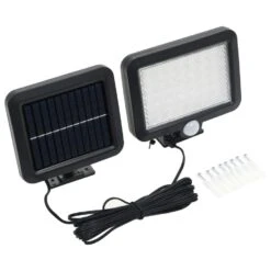 VidaXL Solarlamp Met Bewegingssensor LED-lichten Wit