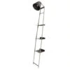 Giga Meubel Wandschap Met Lamp - Metaal - Grijs - 3 Planken -Winkel Voor Woonverlichting 1000050399