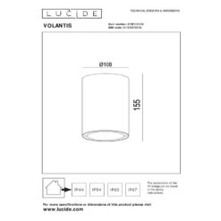 Lucide VOLANTIS Plafondspot - Zwart -Winkel Voor Woonverlichting 1000053840 0103