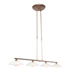 Steinhauer Hanglamp Sovereign - 4 Lichts - 120x120 Cm - Brons -Winkel Voor Woonverlichting 1000053849 0101