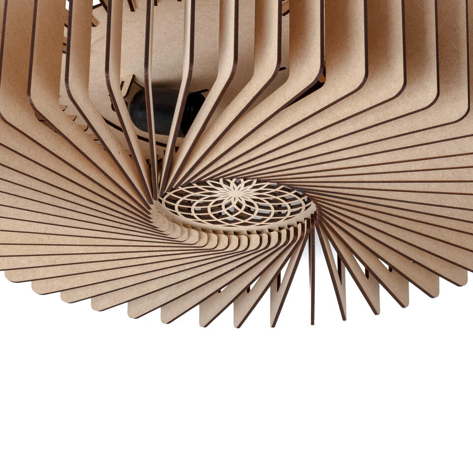 Blij Design Plafondlamp Edge - 2 Lichts - 48 X13 Cm - Beige 4 Blij Design Plafondlamp Edge - 2 Lichts - 48 X13 Cm - Beige - Afbeelding 2