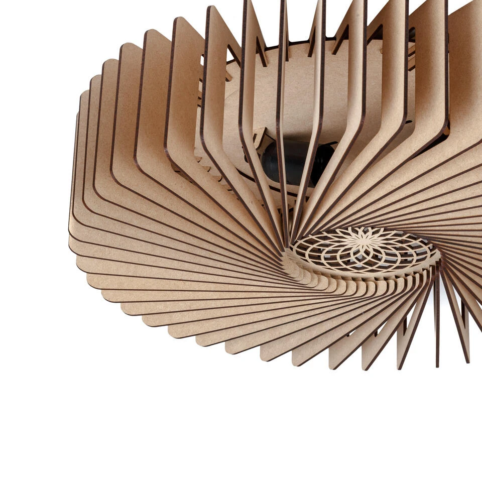 Blij Design Plafondlamp Edge - 2 Lichts - 48 X13 Cm - Beige 5 Blij Design Plafondlamp Edge - 2 Lichts - 48 X13 Cm - Beige - Afbeelding 3