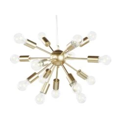 Beliani Hanglamp BALAGAS - Goud Ijzer