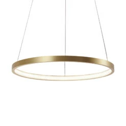 Ring Hanglamp Elaine Metaal Goud 1 Cirkel - 50x50x150 Cm - Metaal - Goudkleurig