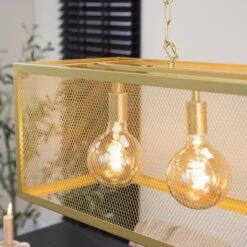 Industriële Hanglamp Duncan 4-lichts Goud - 30x105x150 Cm - Metaal - Goudkleurig -Winkel Voor Woonverlichting 1000056597 0103