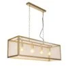 Industriële Hanglamp Duncan 4-lichts Goud - 30x105x150 Cm - Metaal - Goudkleurig -Winkel Voor Woonverlichting 1000056597