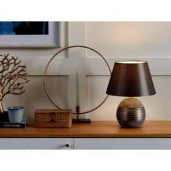 Beliani Tafellamp SADO - Grijs Porselein 7 Beliani Tafellamp SADO - Grijs Porselein -Winkel Voor Woonverlichting 1000057009 0101