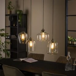Hoyz - Hanglamp 4L Mix XL Clear / Oud Zilver -Winkel Voor Woonverlichting 1000057797 0101