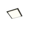 QAZQA Moderne Plafondlamp Zwart Vierkant Incl. LED IP44 - Lys -Winkel Voor Woonverlichting 1000061763