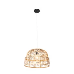 QAZQA Oosterse Hanglamp Rotan 44 Cm - Michelle -Winkel Voor Woonverlichting 1000061832 0101