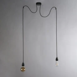 QAZQA Hanglamp Cava 2 Zwart -Winkel Voor Woonverlichting 1000061838 0103