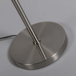 QAZQA Moderne Vloerlamp Wit Rond - VT 1 9 QAZQA Moderne Vloerlamp Wit Rond - VT 1 -Winkel Voor Woonverlichting 1000061853 0103