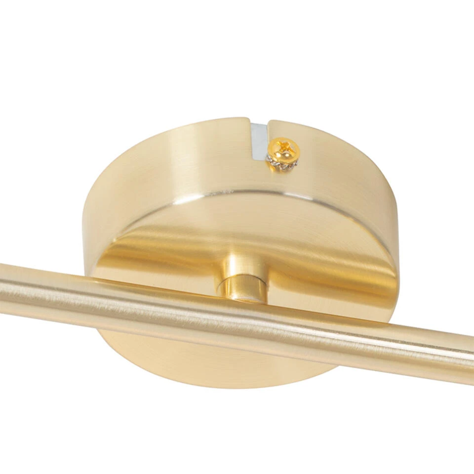 QAZQA Moderne Plafondlamp Messing 2-lichts Verstelbaar - Jeana 6 QAZQA Moderne Plafondlamp Messing 2-lichts Verstelbaar - Jeana - Afbeelding 4