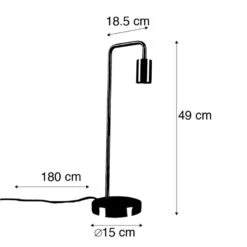 QAZQA Art Deco Tafellamp Messing - Facil -Winkel Voor Woonverlichting 1000061925 0102