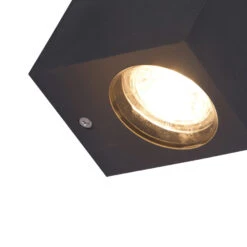 QAZQA Moderne Buiten Wandlamp Grijs Van Kunststof - Baleno I -Winkel Voor Woonverlichting 1000061938 0101