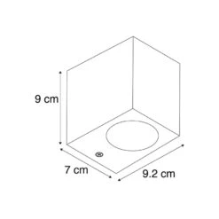 QAZQA Moderne Buiten Wandlamp Grijs Van Kunststof - Baleno I -Winkel Voor Woonverlichting 1000061938 0102