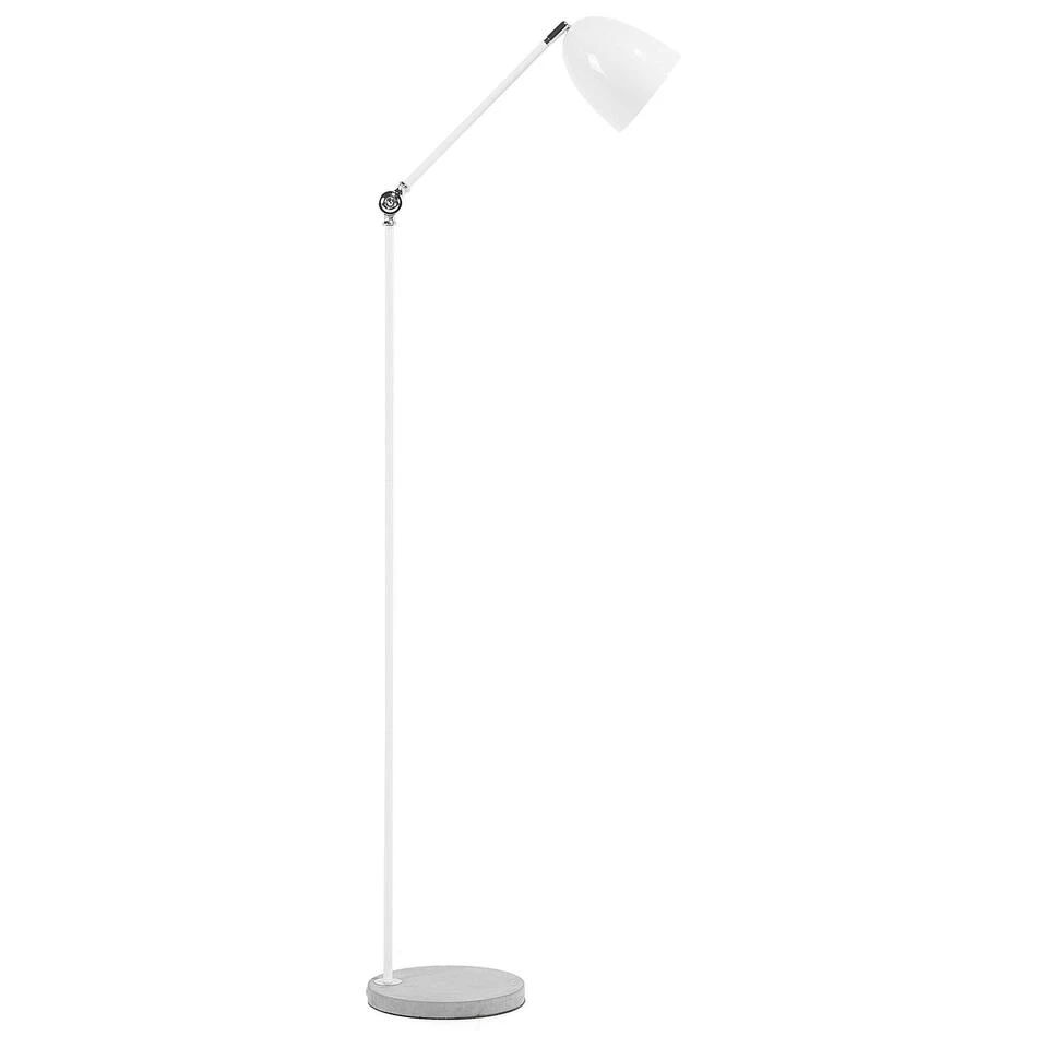 Beliani Staande Lamp CHANZA - Wit Metaal 2 Beliani Staande Lamp CHANZA - Wit Metaal