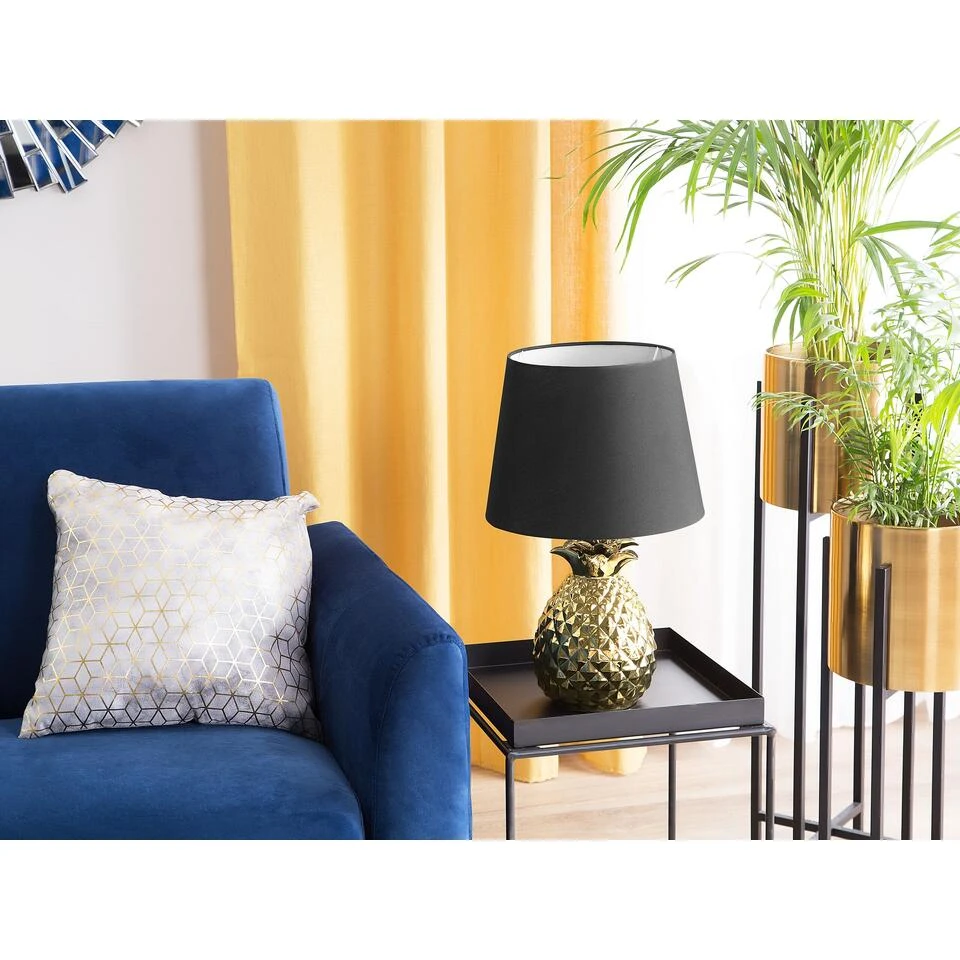 Beliani Tafellamp PINEAPPLE - Goud Keramiek 4 Beliani Tafellamp PINEAPPLE - Goud Keramiek - Afbeelding 2