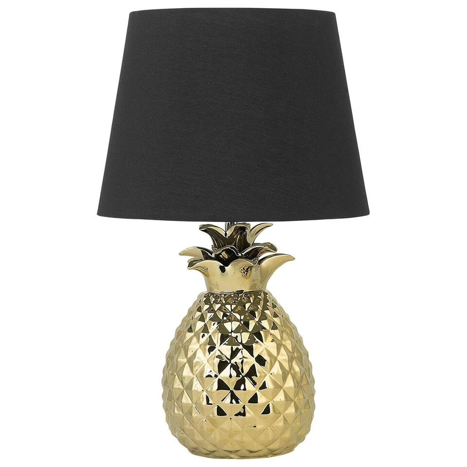 Beliani Tafellamp PINEAPPLE - Goud Keramiek 3 Beliani Tafellamp PINEAPPLE - Goud Keramiek