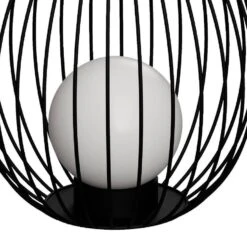 EGLO Fossombrone Staande Lamp Buiten - E27 - 68,5 Cm - Zwart/Wit -Winkel Voor Woonverlichting 1000067422 0102