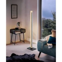 EGLO Camacho Vloerlamp - LED - 126 cm - Zwart/Bruin - Dimbaar -Winkel Voor Woonverlichting 1000067459 0104