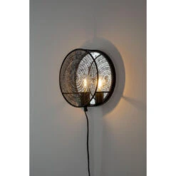 Parya Home - Lea Wandlamp - Zwart- 25.5cm -Winkel Voor Woonverlichting 1000068270 0103