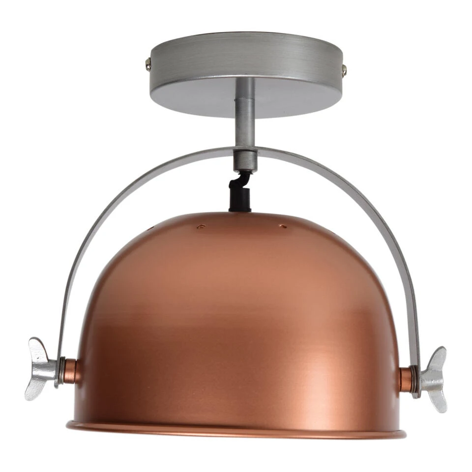 Plafondlamp Retro ø22cm Koper 4 Plafondlamp Retro ø22cm Koper - Afbeelding 2