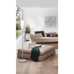 EGLO Pinto - Vloerlamp - 1 Lichts - Chroom - Helder, Wit -Winkel Voor Woonverlichting 1000070074 0104